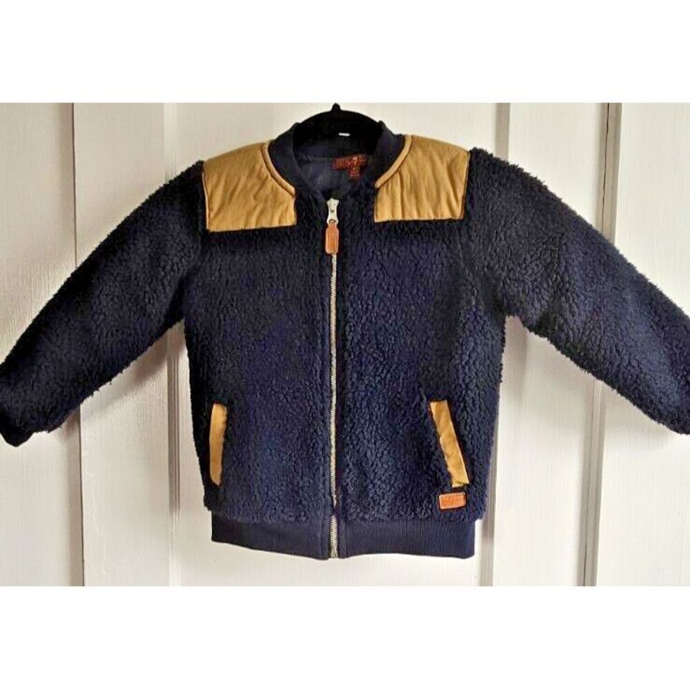 7 For All Mankind baby boy sherpa jacket coat insulated Sz 4T